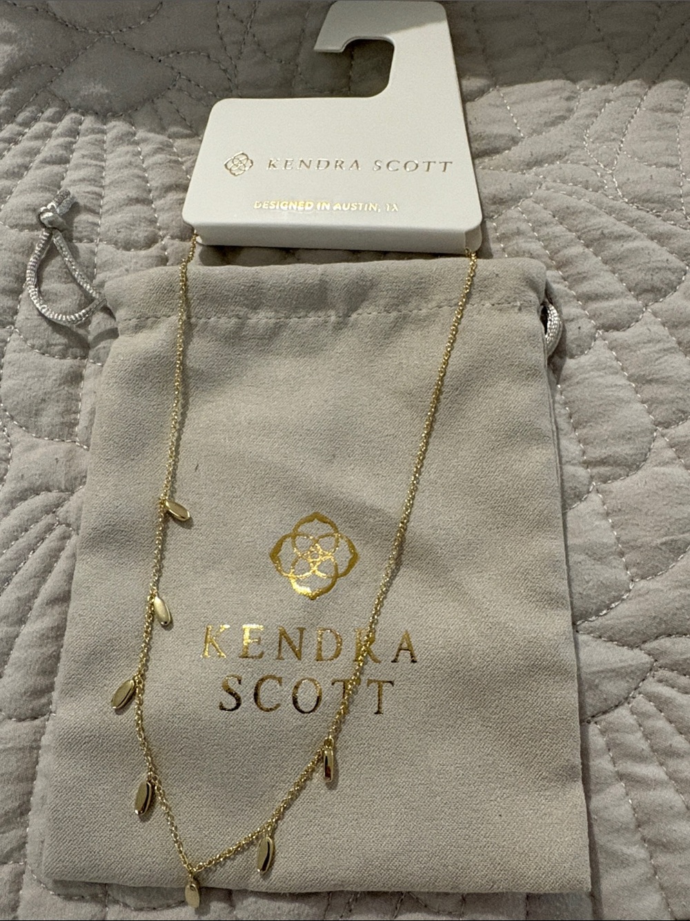 Kendra Scott Gold Multi-Drop Delicate Necklace